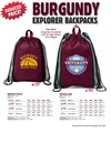 Discounted Burgundy Explorer Backpacks